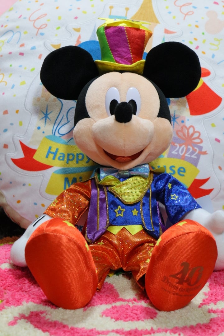 40周年コスチュームのミッキーとミニーちゃんぬいぐるみ | ディズニー