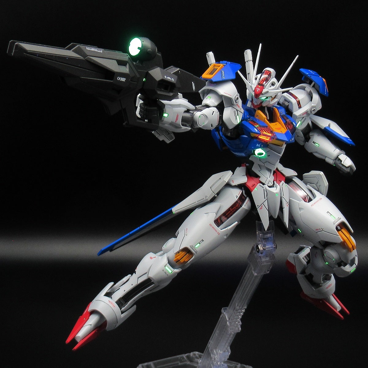 ①フルメカニクス 1/100 ガンダムエアリアル | のぶ工房 ガンプラ完成