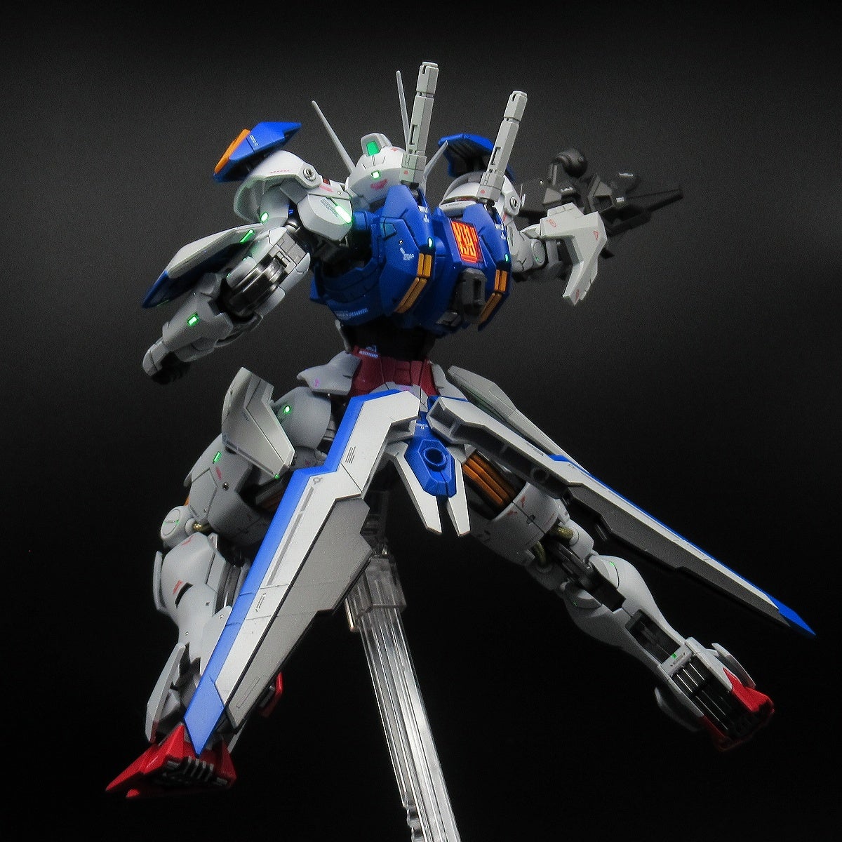 ①フルメカニクス 1/100 ガンダムエアリアル | のぶ工房 ガンプラ完成