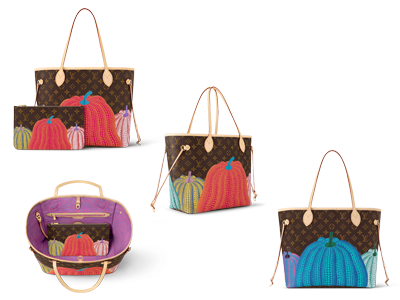 LV×YK ネヴァーフル MM」M46468「ヴィトン×草間彌生」PUMPKIN