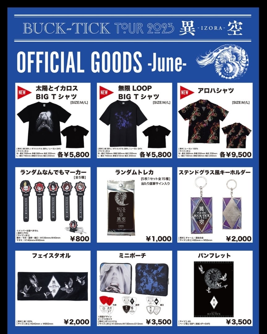 BUCK-TICK BIG Tシャツ 太陽とイカロス Lサイズ BUCK-TICK BIG Tシャツ