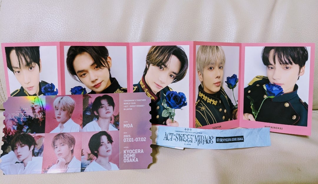 TXT FC membership 2024 アンケ一ト MOA トレカ5枚 TXT 2024アンケ一ト