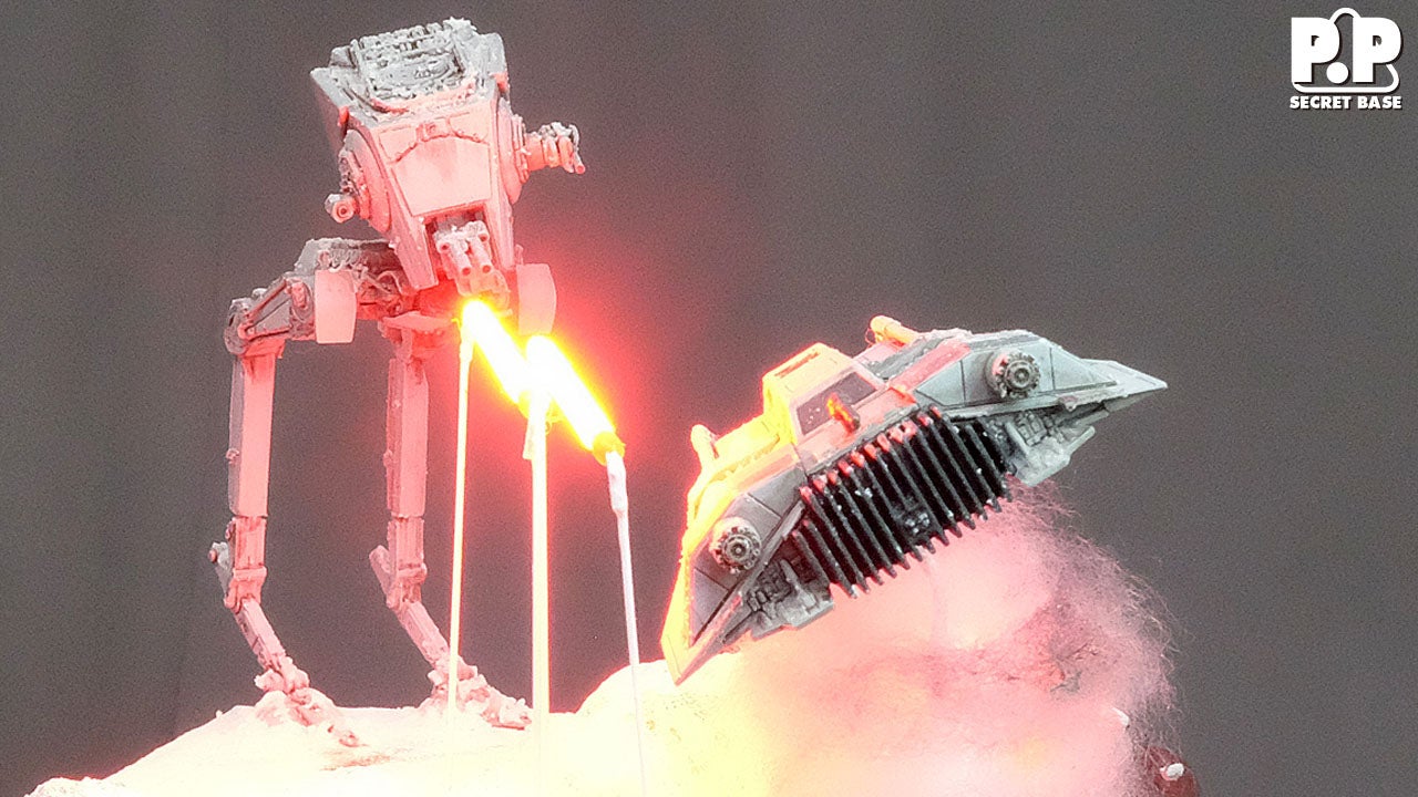 完成！】AT-ST & スノースピーダー 《ジオラマ 》STAR WARS | スター