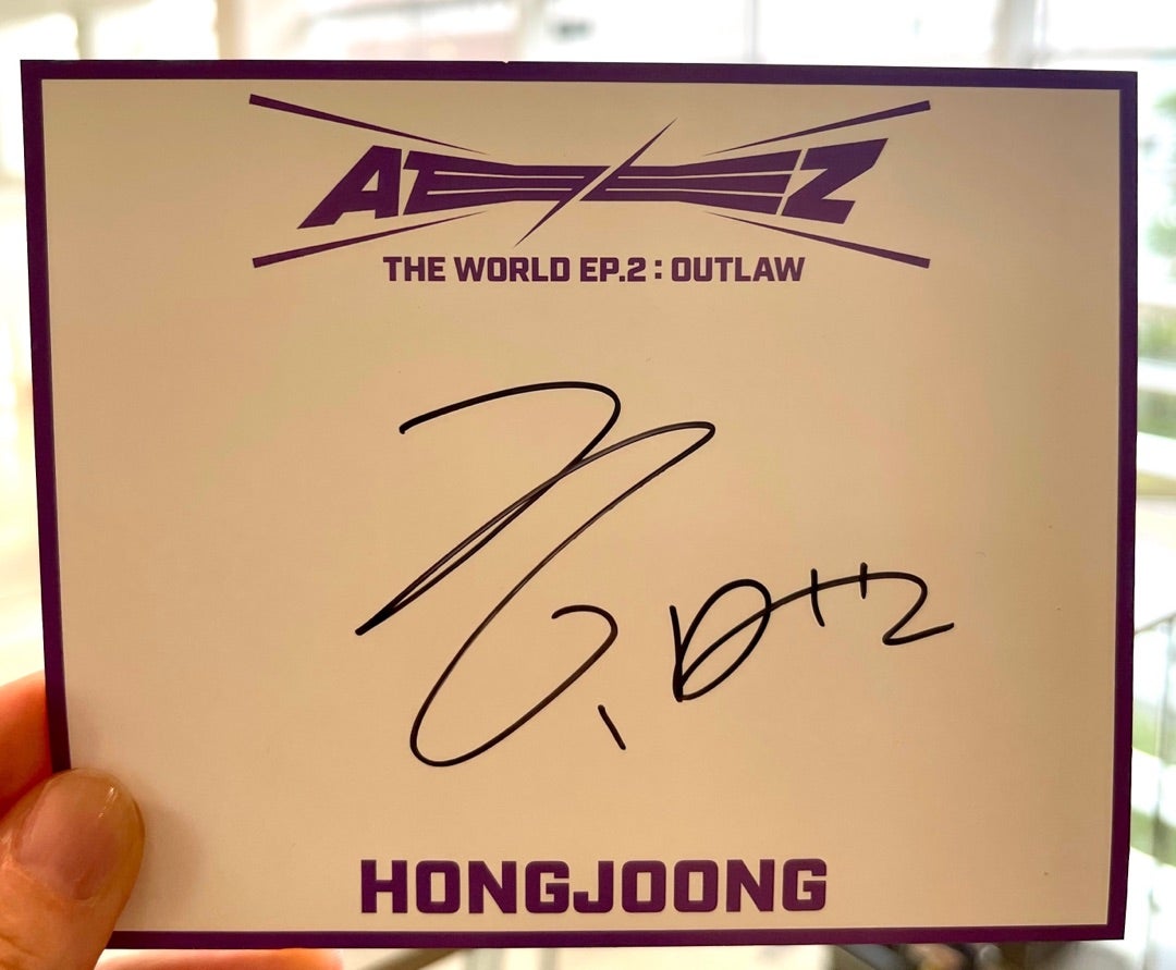 ATEEZホンジュン❤️サイン会レポ | きよった♡BTS グクジンはFOREVER