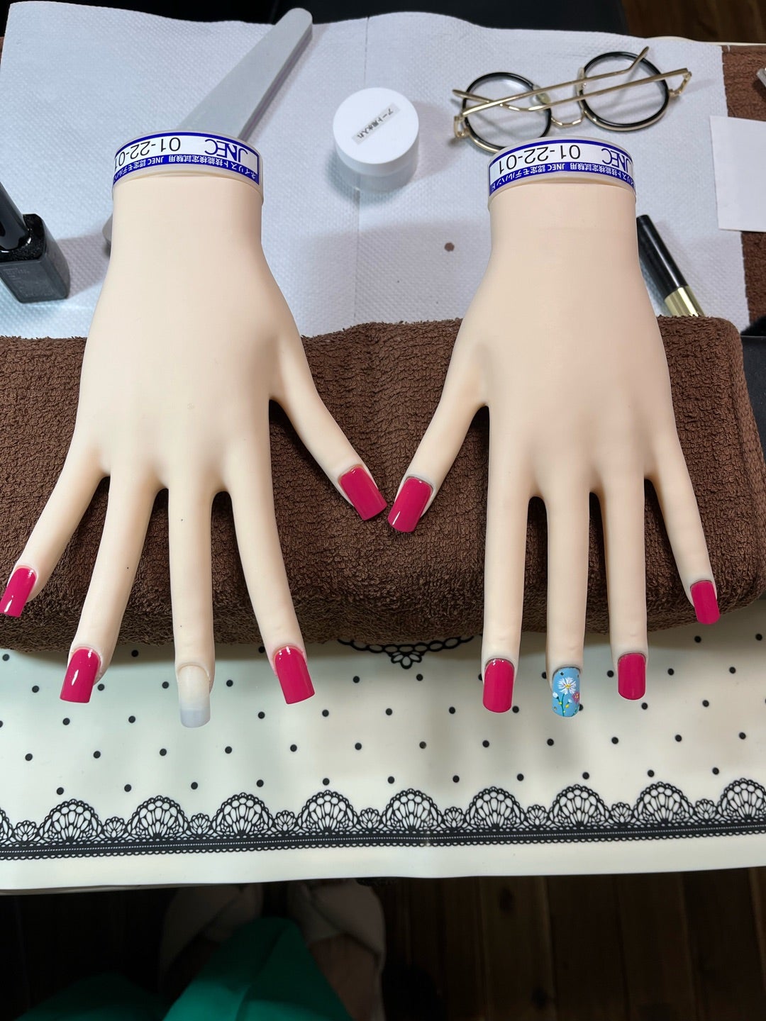 JNEC認定モデルハンド ジェルネイル検定 ネイリスト技能検定 専用