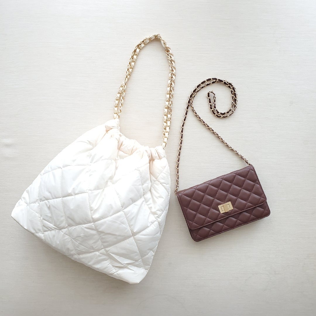 CHANEL キルティングバッグとポーチセット CHANEL キルティングバッグ