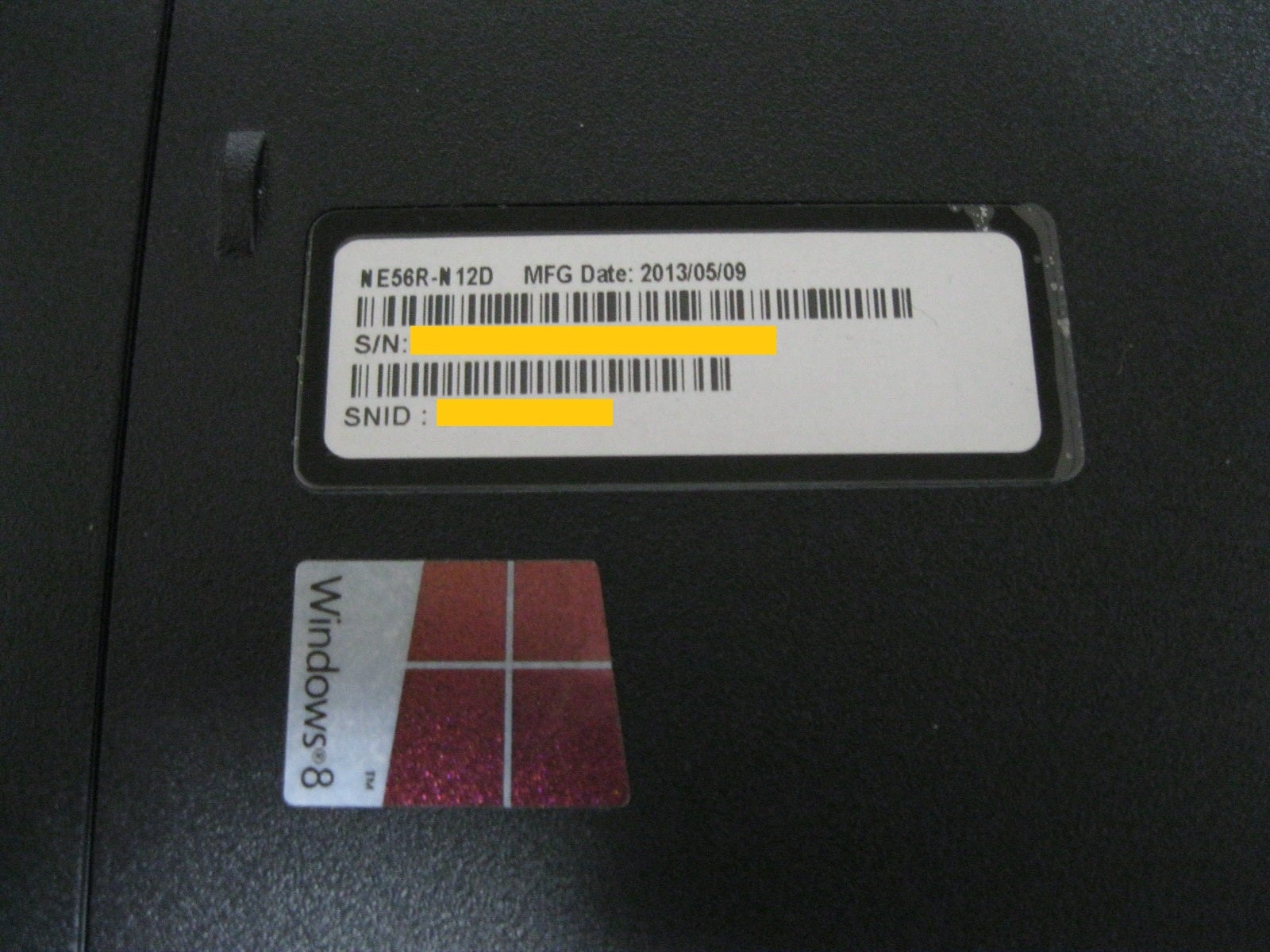 Gateway NE56R というノートパソコンを知人から無料でいただきました