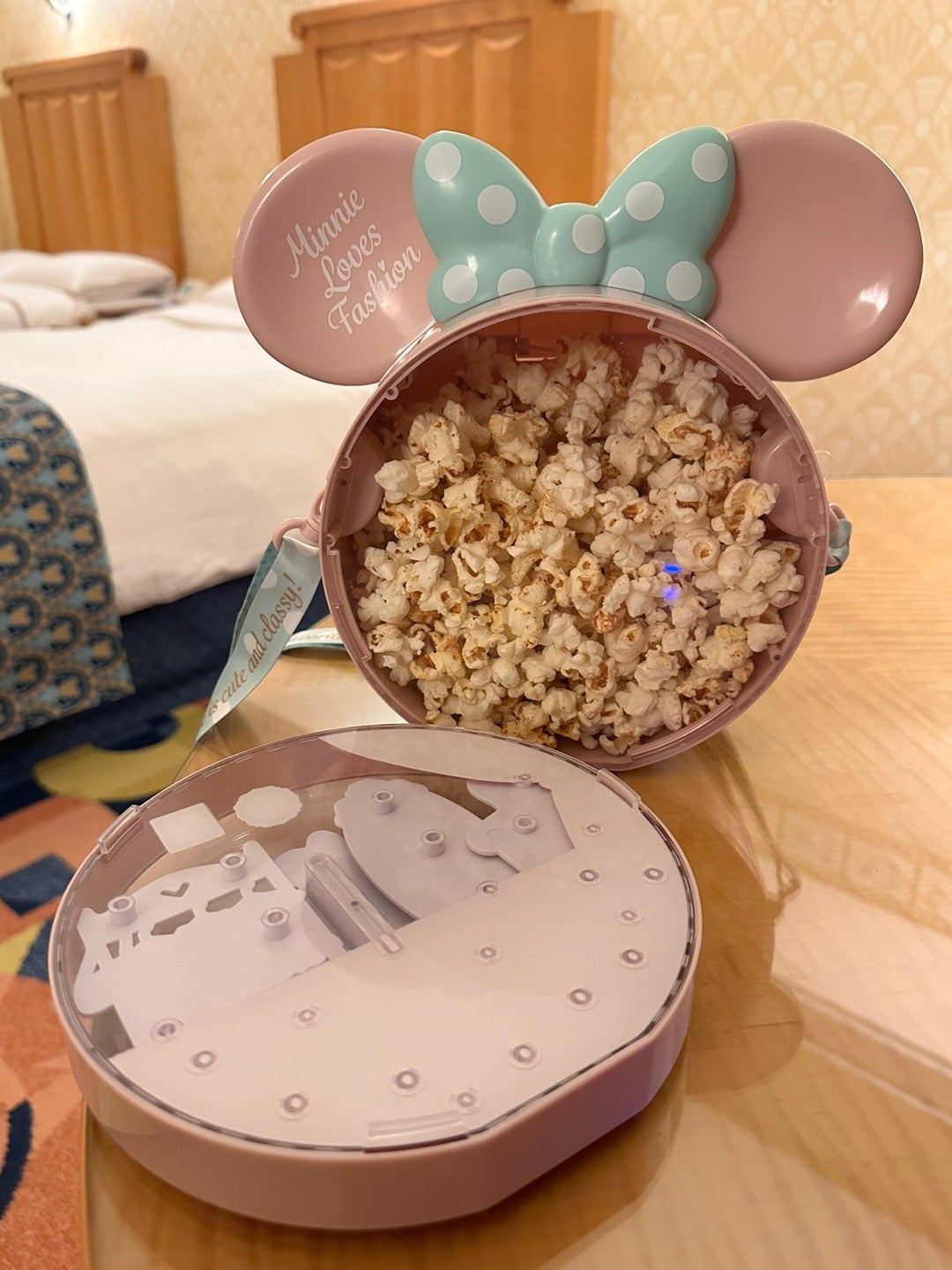 1月10日新発売のミニーちゃんポップコーンバケット買ってみたレポート