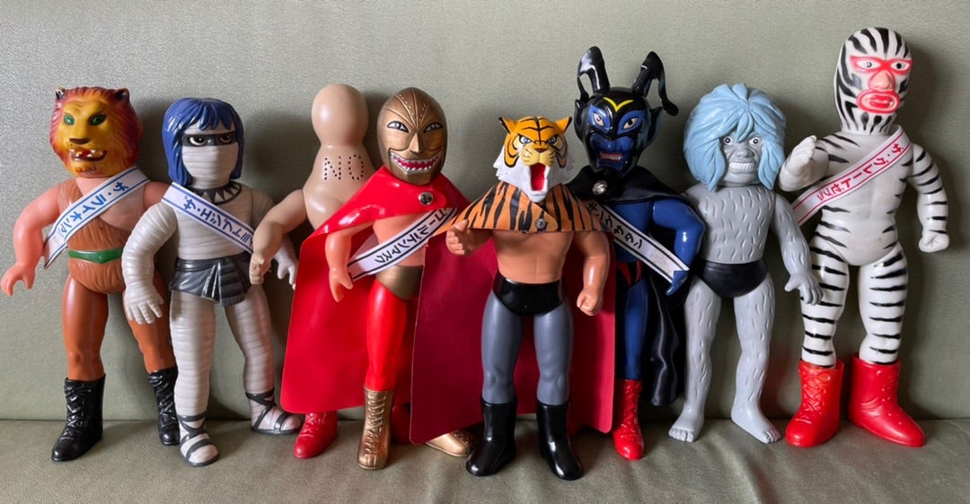 当時物中嶋製作所タイガーマスク「グレートゼブラ」ソフビスタンダード