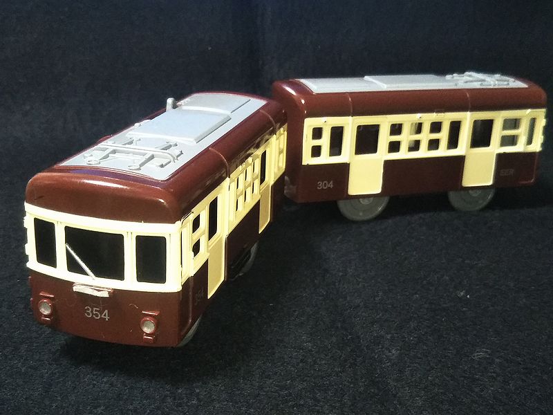プラレール】 江ノ電 チョコ電 300形 | 電車おもちゃカフェ Pゲージ