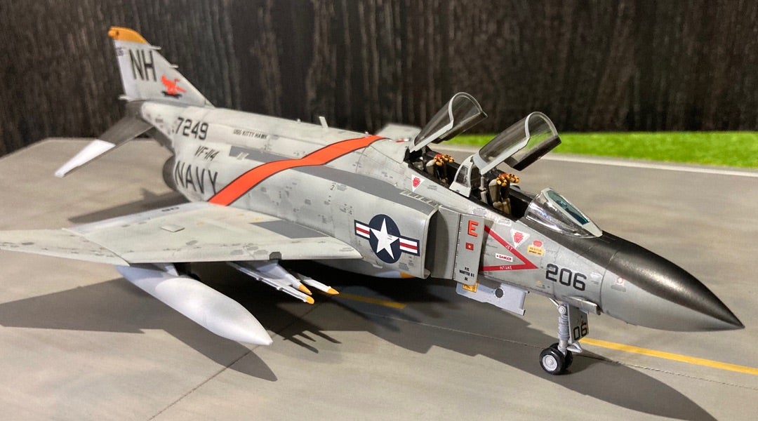 ファインモールド1/72「F-4J ファントムⅡ」完成 | たけざくのプラモ