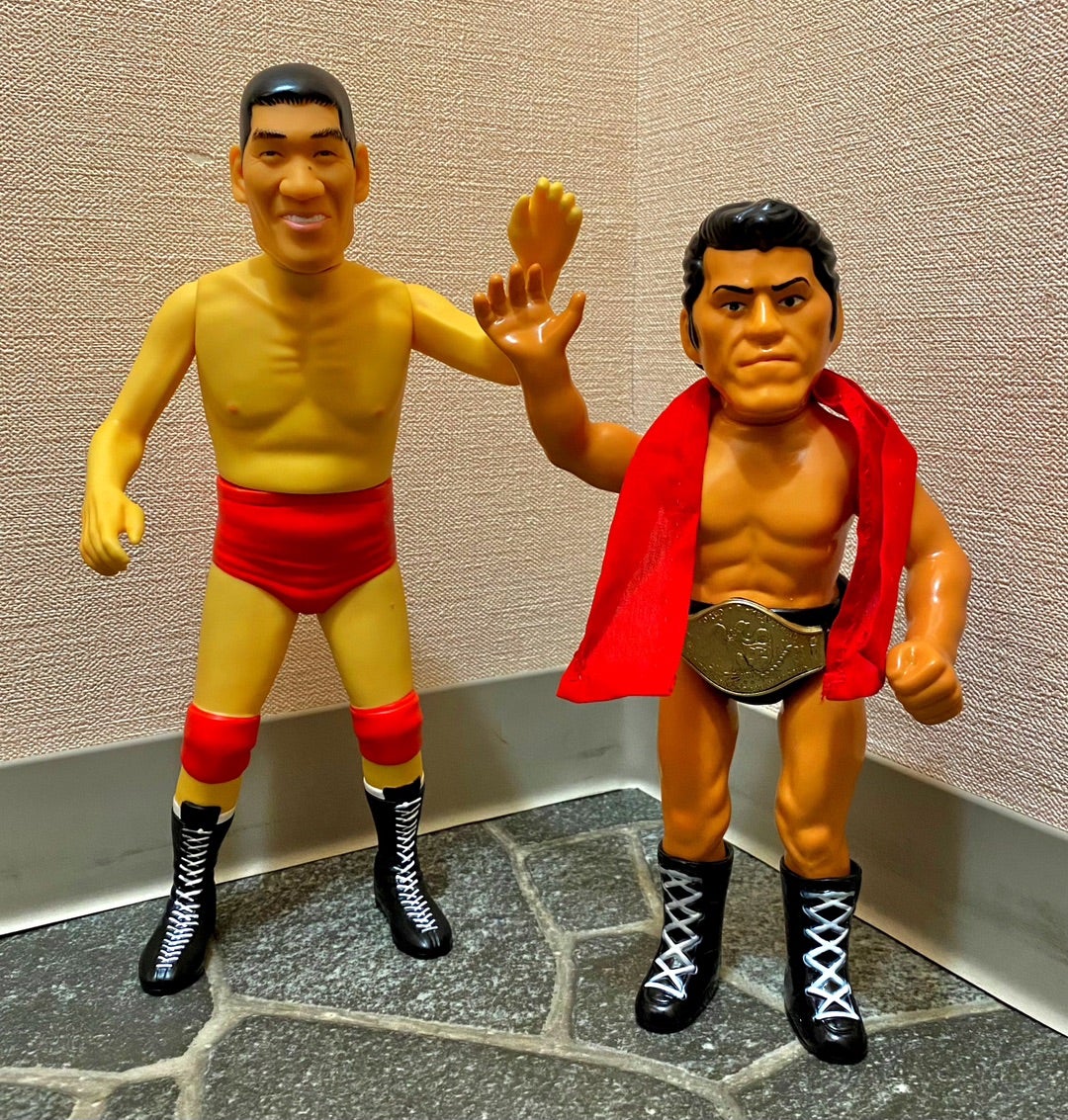 ソフビで揃ったBI砲〜ジャイアント馬場とアントニオ猪木 | 怪獣玩具と