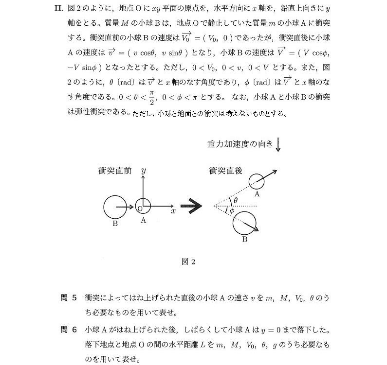 阪大物理 2023第1問 | 大学受験in北海道