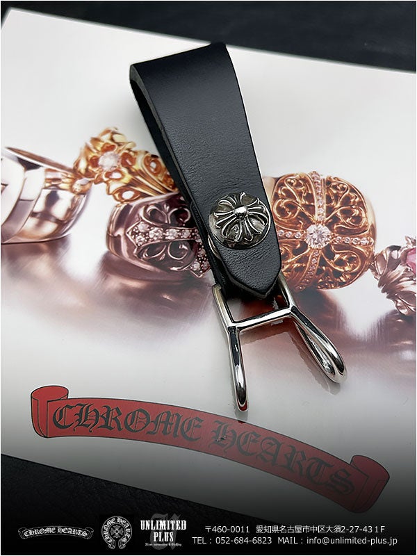 クロムハーツ 入荷アイテム！ベルトループ クロスボタン ブラック