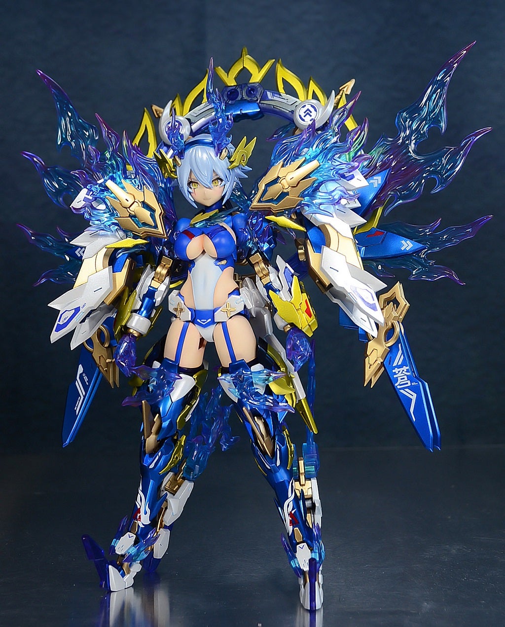 メガミデバイス 皇巫 スサノヲ 蒼炎 塗装 | @in's Hobby Room