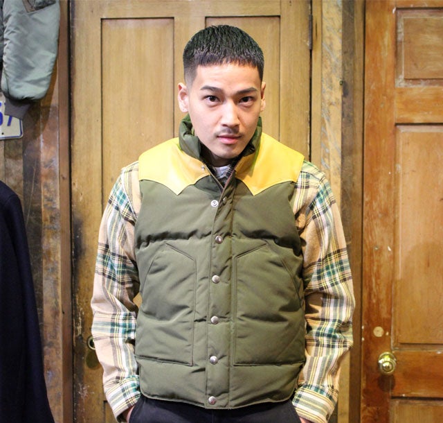 SUGAR CANE LEATHER YOKE T/C DOWN VEST | JUNKY SPECIAL BLOG