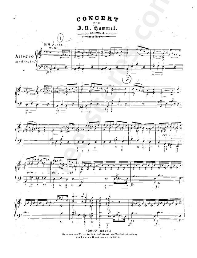 フンメル「ピアノ協奏曲第2番」イ短調 Op. 85 | 翡翠の千夜千曲