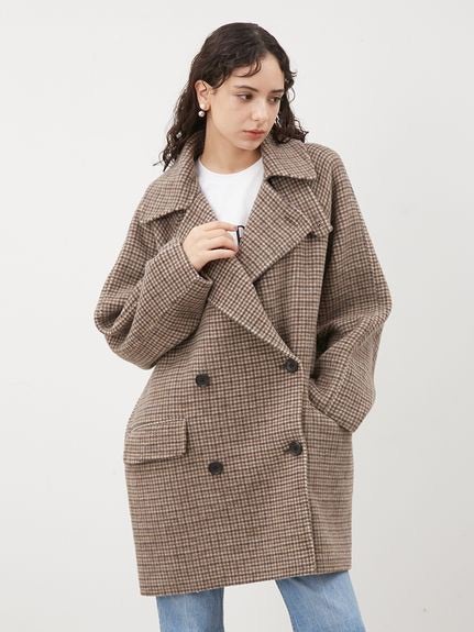 Mila owen 衿ストラップハーフ丈リバーPコート | FLAT 1F