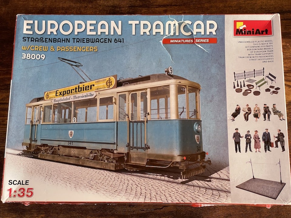ミニアート 1/35 EUROPEAN TRAMCAR 制作記〜その1 | ダークサイドな心