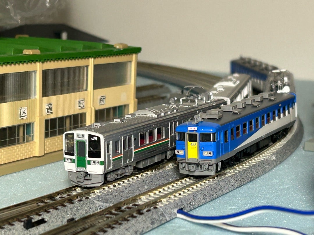 Nゲージ］TOMIX 455系仙山線色入線！ | 仙カタの鉄道模型製作日誌‍