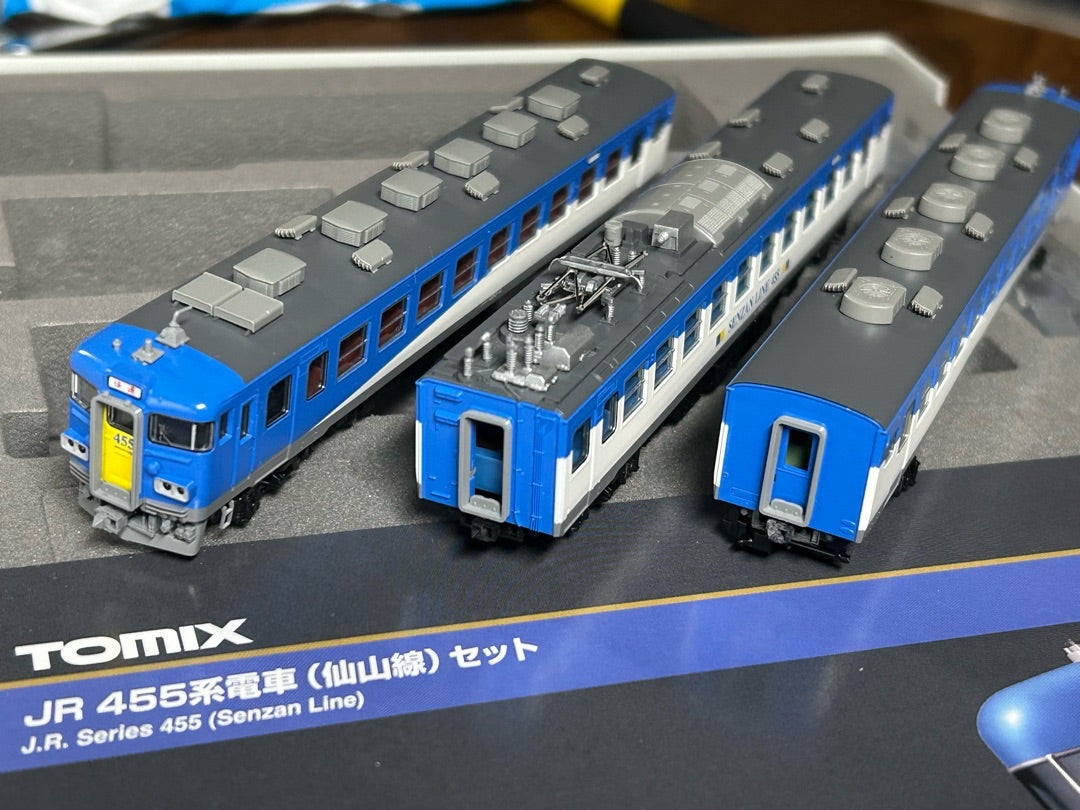 Nゲージ］TOMIX 455系仙山線色入線！ | 仙カタの鉄道模型製作日誌‍