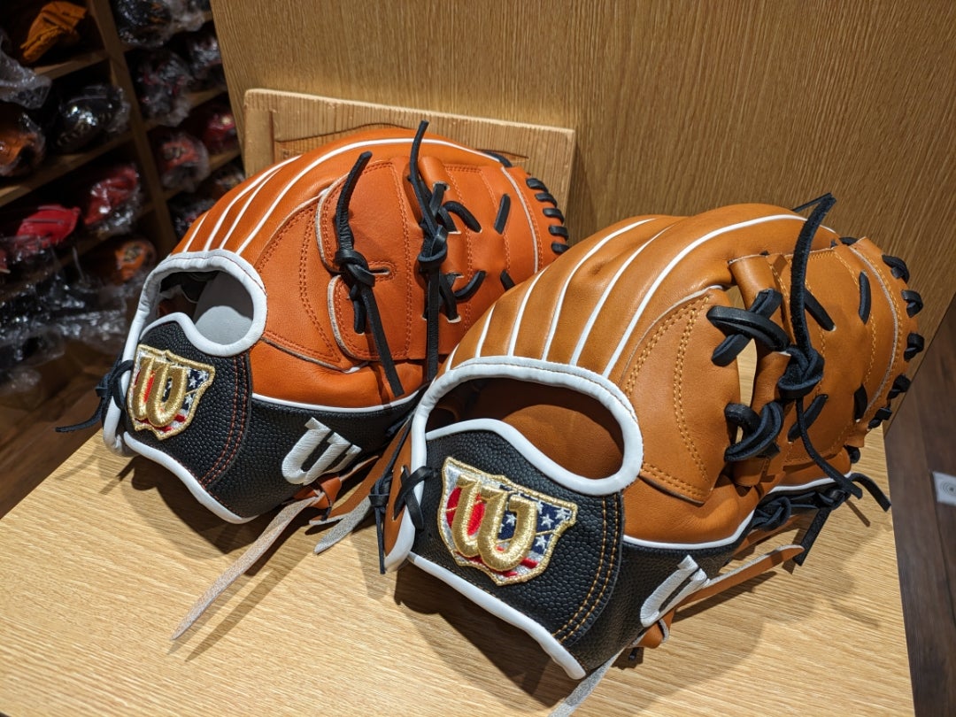 ウイルソン】憧れラベル［1723型］と［B23型］オーダーグラブを2個