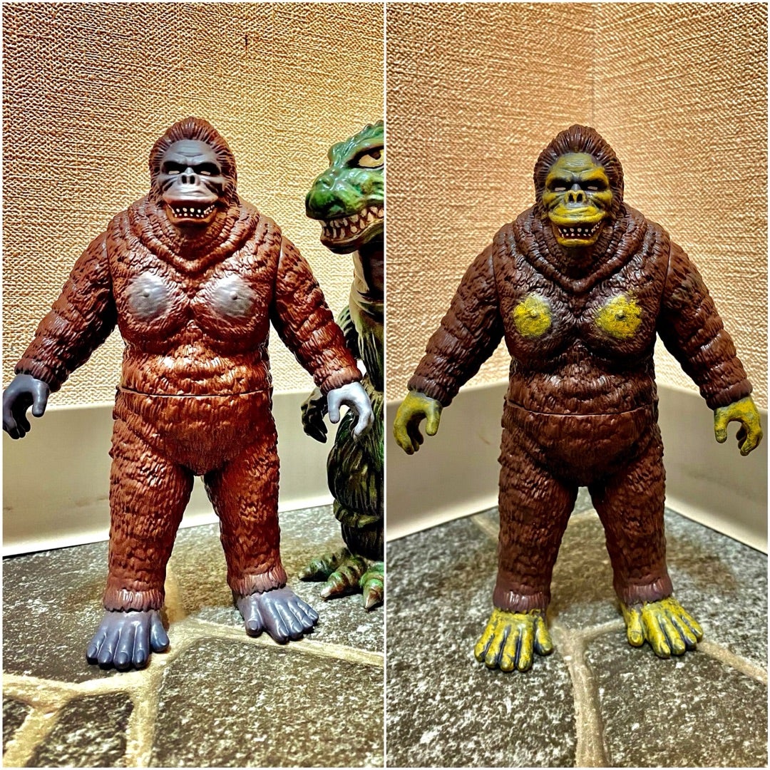 早速、少し塗装し直したレイモンドトイの東宝版キングコング | 怪獣