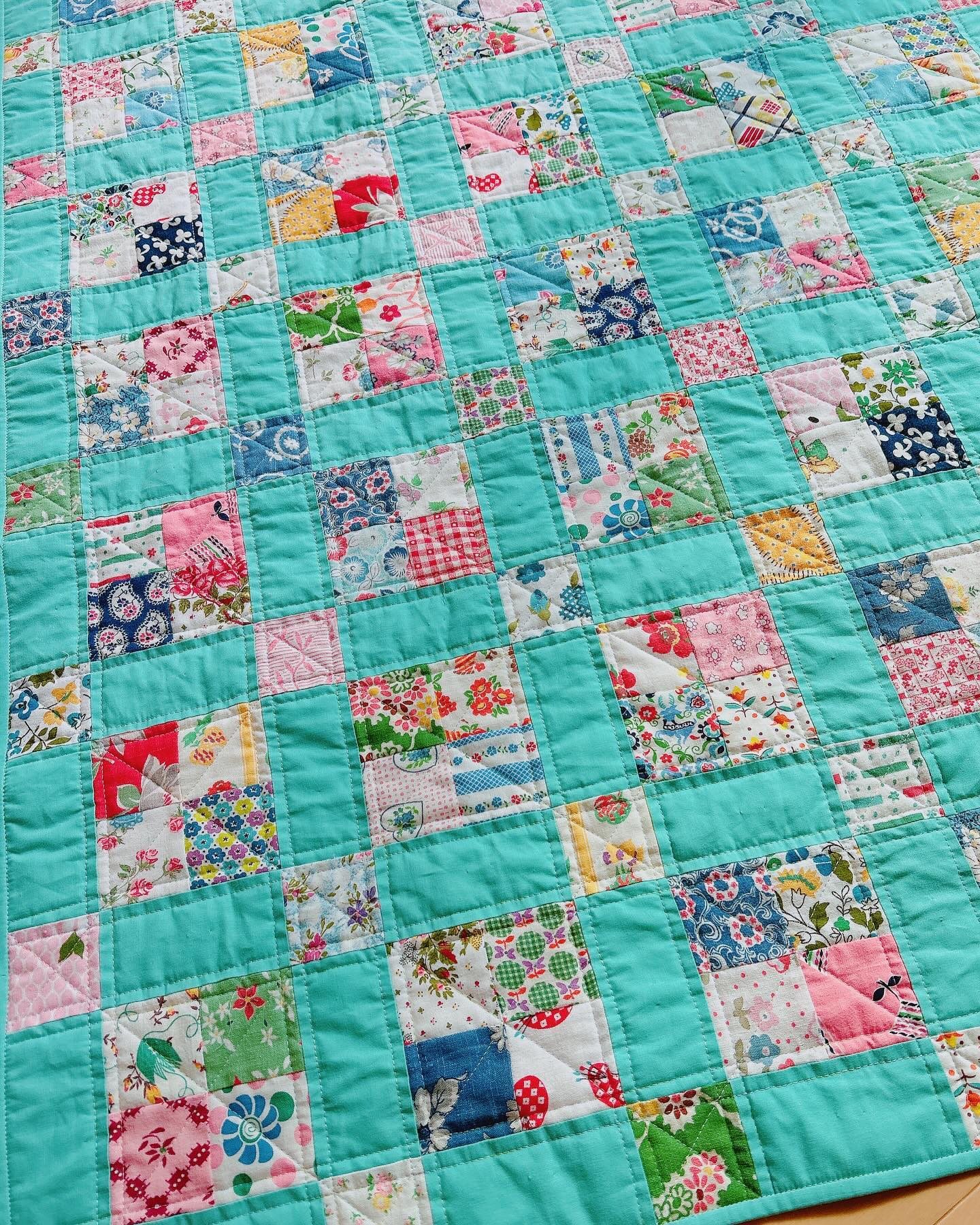 5センチスクエアのフィードサックで！ | cyucyumint*大阪北区パッチ