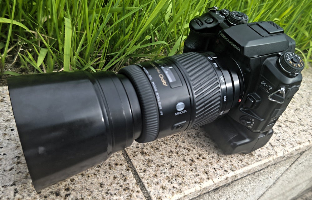 ミノルタ 100-400mmF4.5-6.7×α-7デジタル】鳥さん×オールドデジカメ