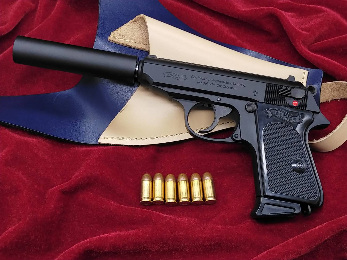 マルゼン ワルサーPPK、PPK/S用 サイレンサー／可変ホップアップバレル