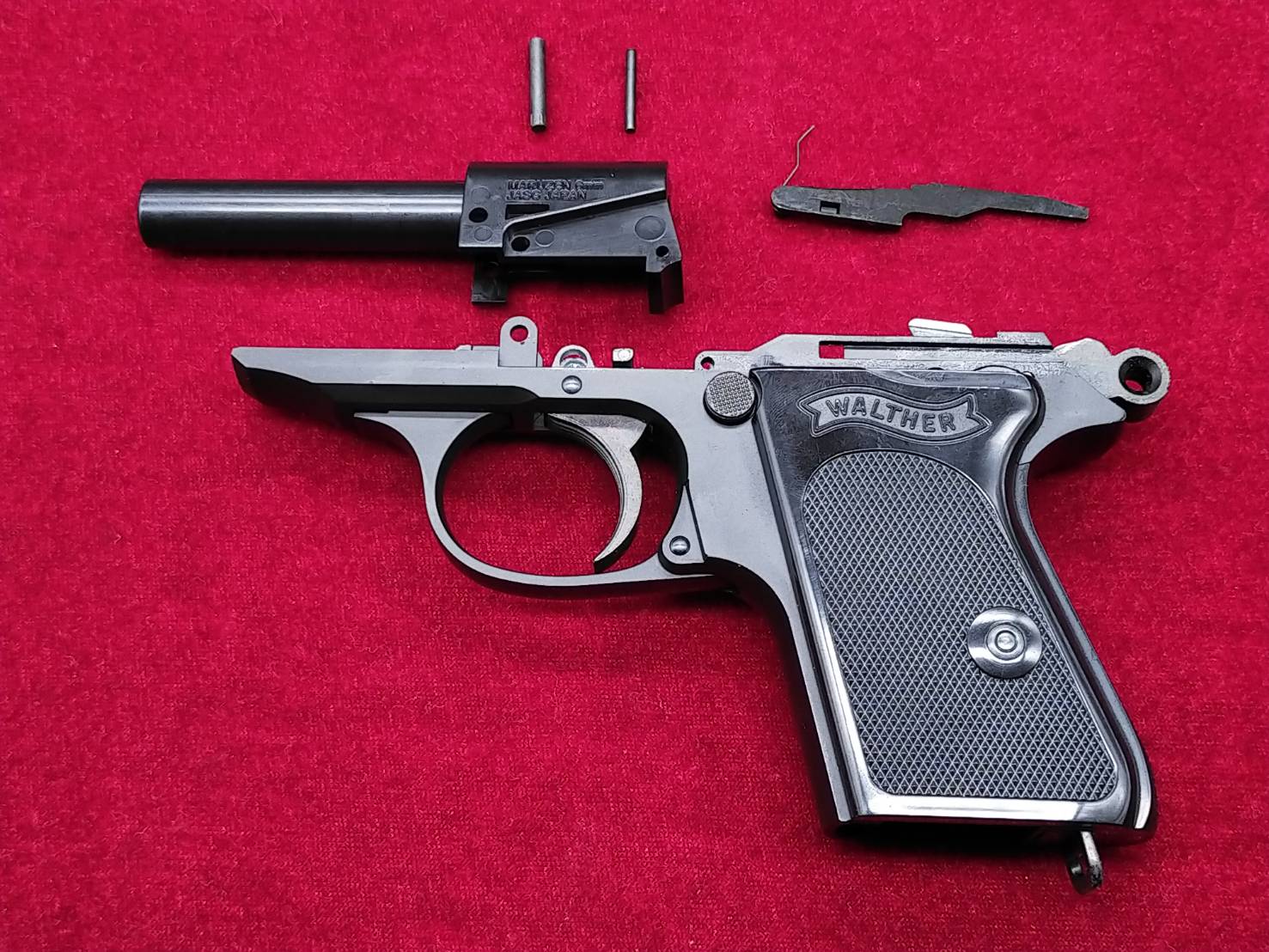 マルゼン ワルサーPPK、PPK/S用 サイレンサー／可変ホップアップバレル