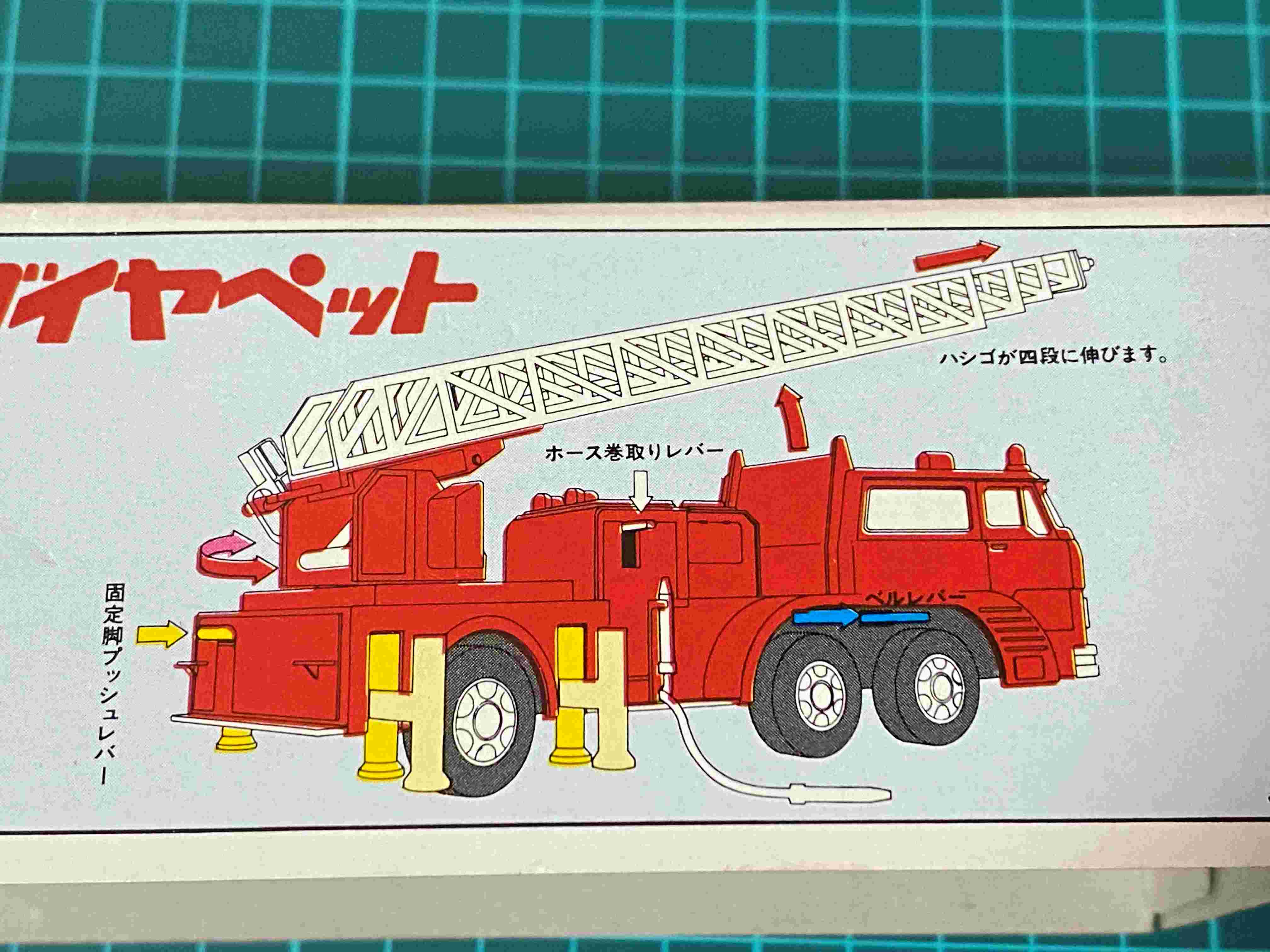 ダイヤペット T49 ふそう4段はしご消防車 | 無免許が古いミニカーを蒐