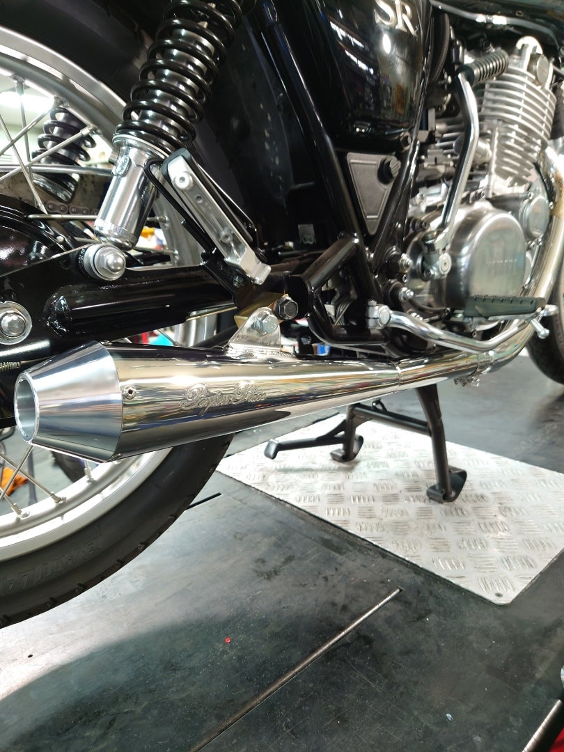 SR400 ペイトンプレイスマフラーに交換♪ | 本庄市のバイク屋・自転車