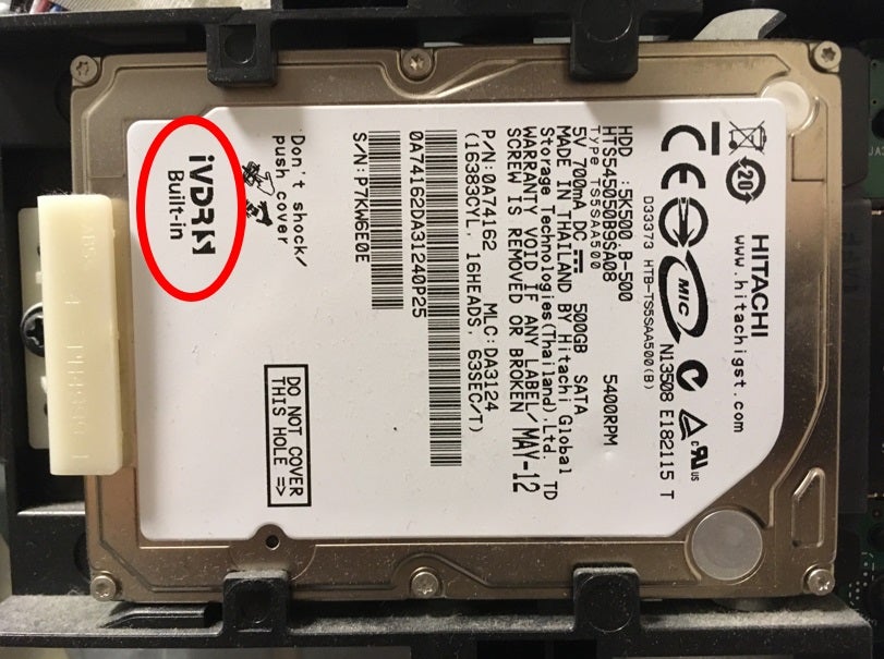 日立Woooが故障しても録画を救う方法｜内蔵HDDをiVカセット化して再生