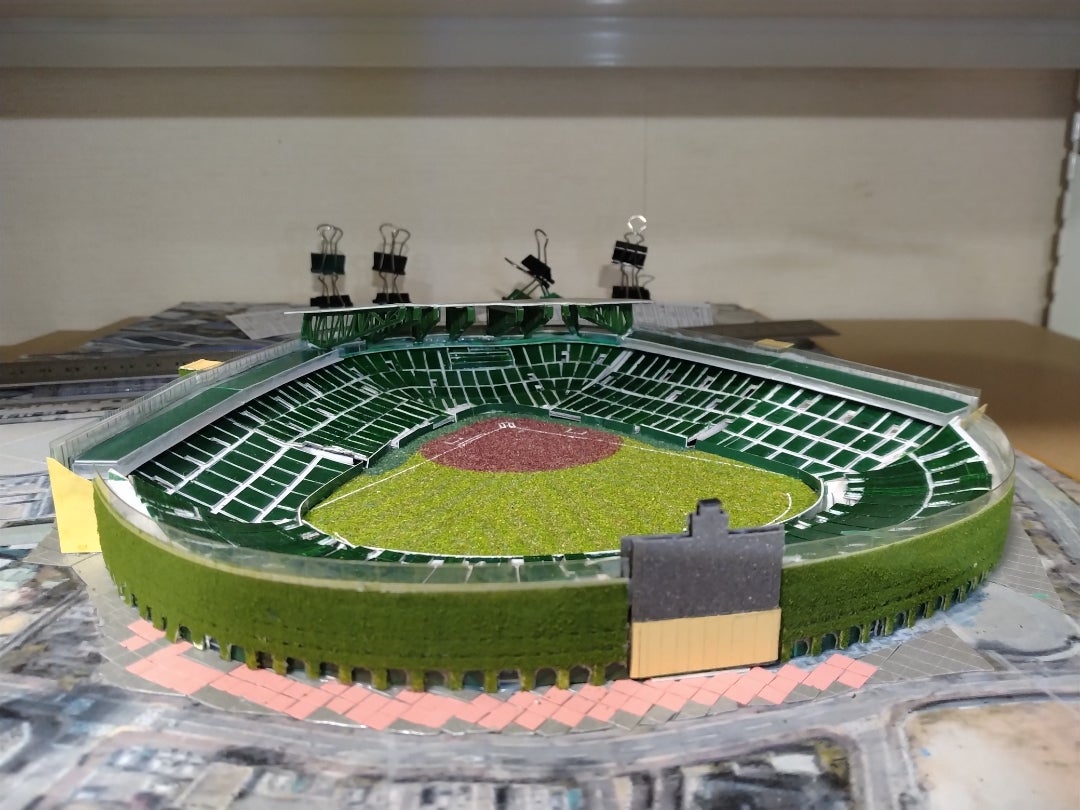 希少【2個セット】阪神甲子園球場 2009 模型 リニューアル前後