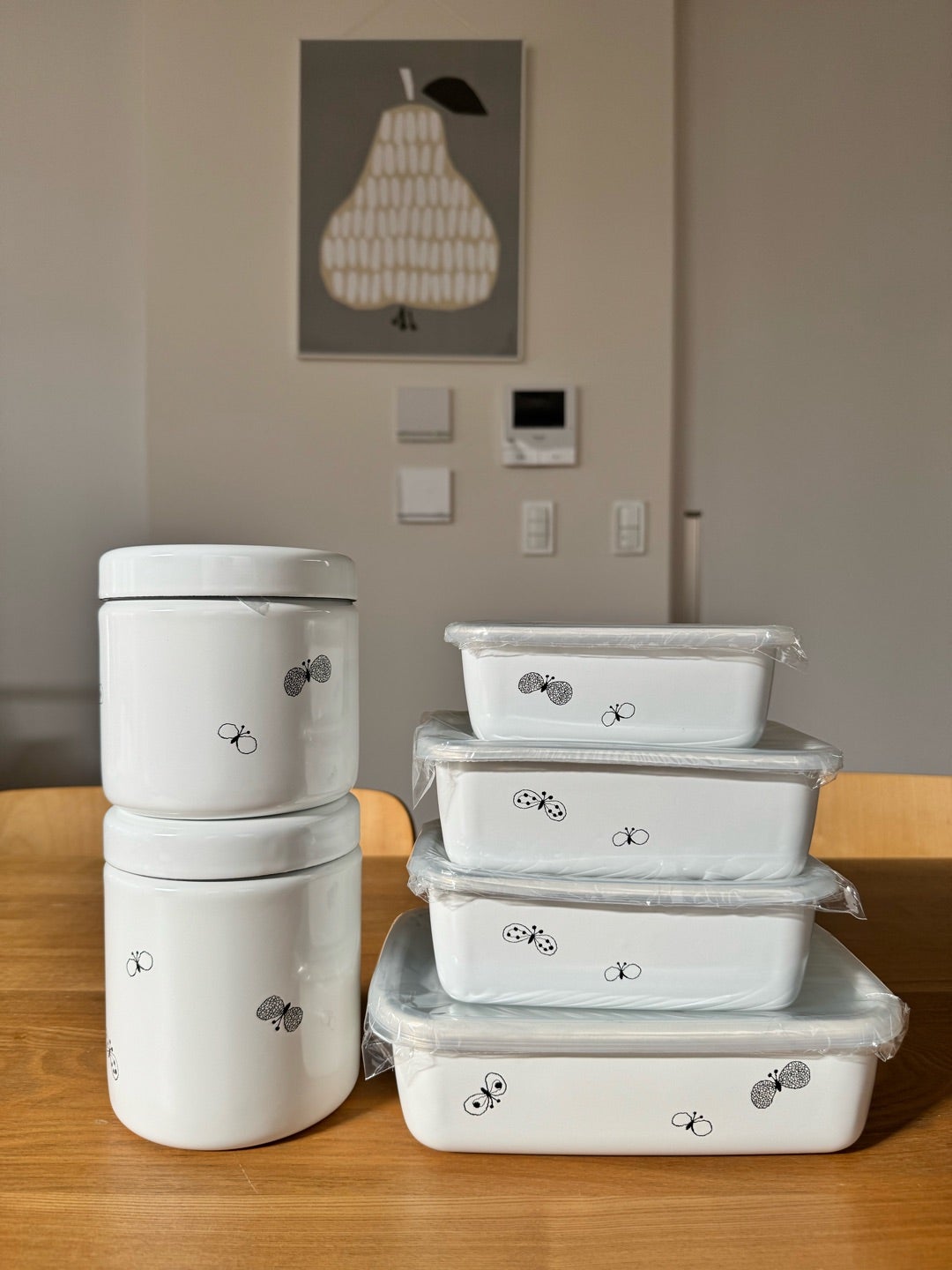 ミナペルホネン野田琺瑯choucho TUTU新品SとMセットでお箱付き choucho