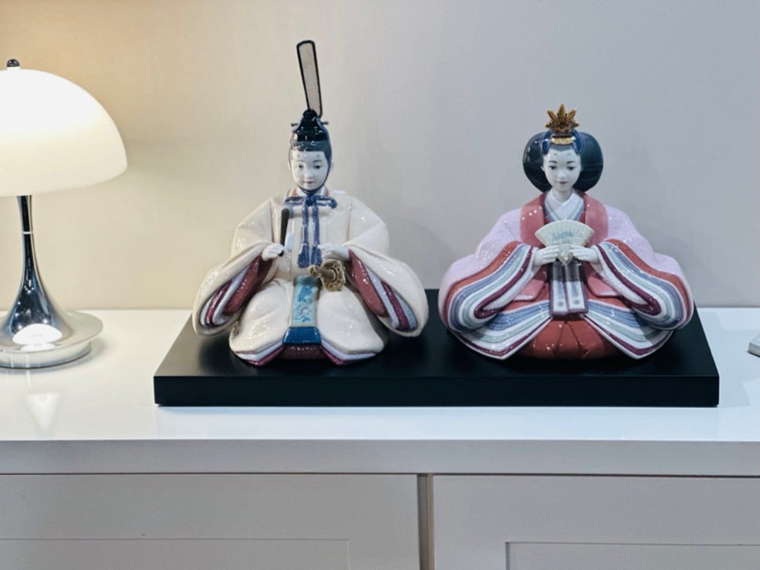 LLADRO(リアドロ)社 陶器製 雛人形 (お雛様) 雛人形(花文様) =Limited