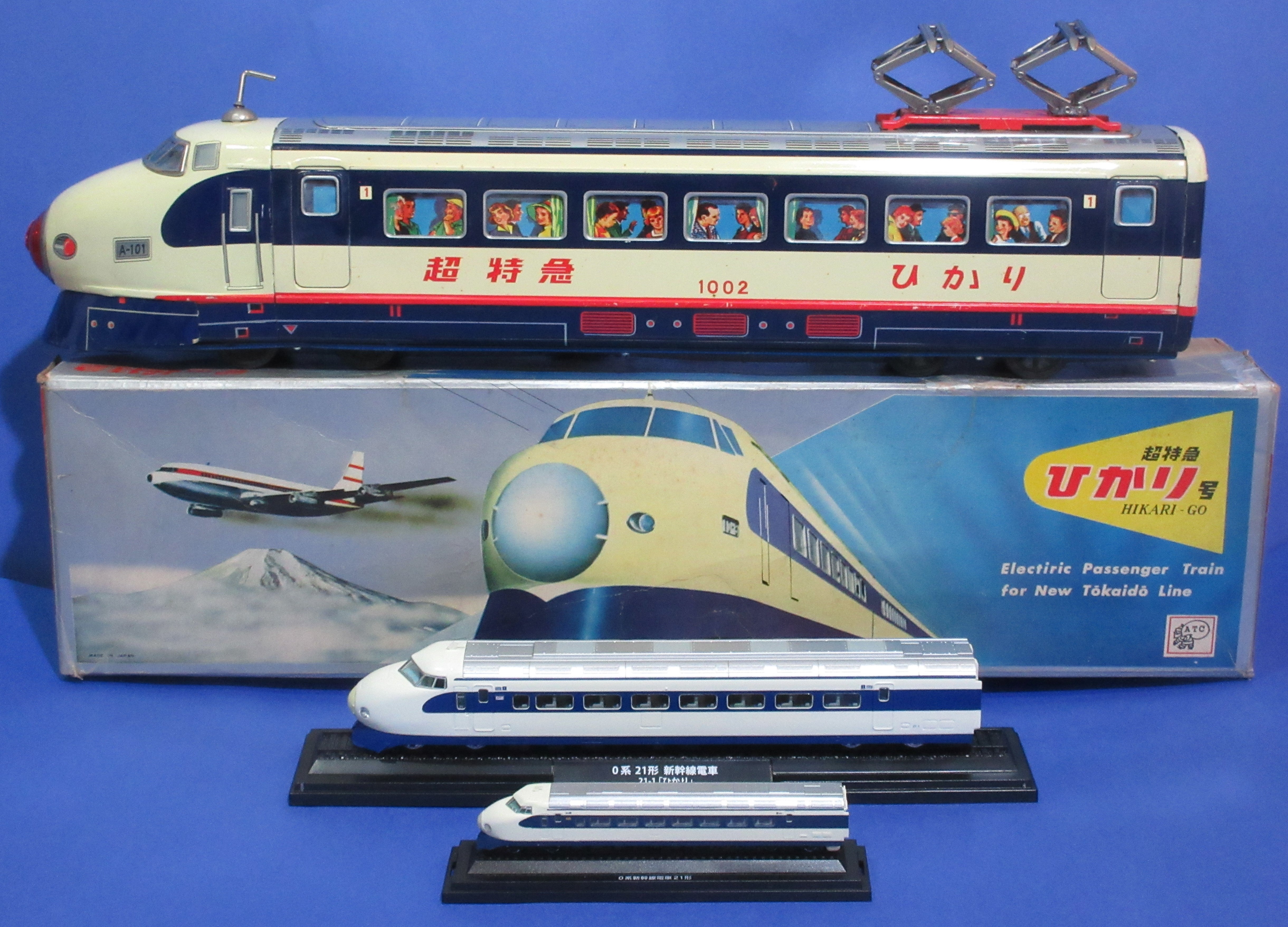 ☆1964年アサヒ玩具 夢の超特急ひかり号 ツインパンタ ～ 鉄道ブリキ