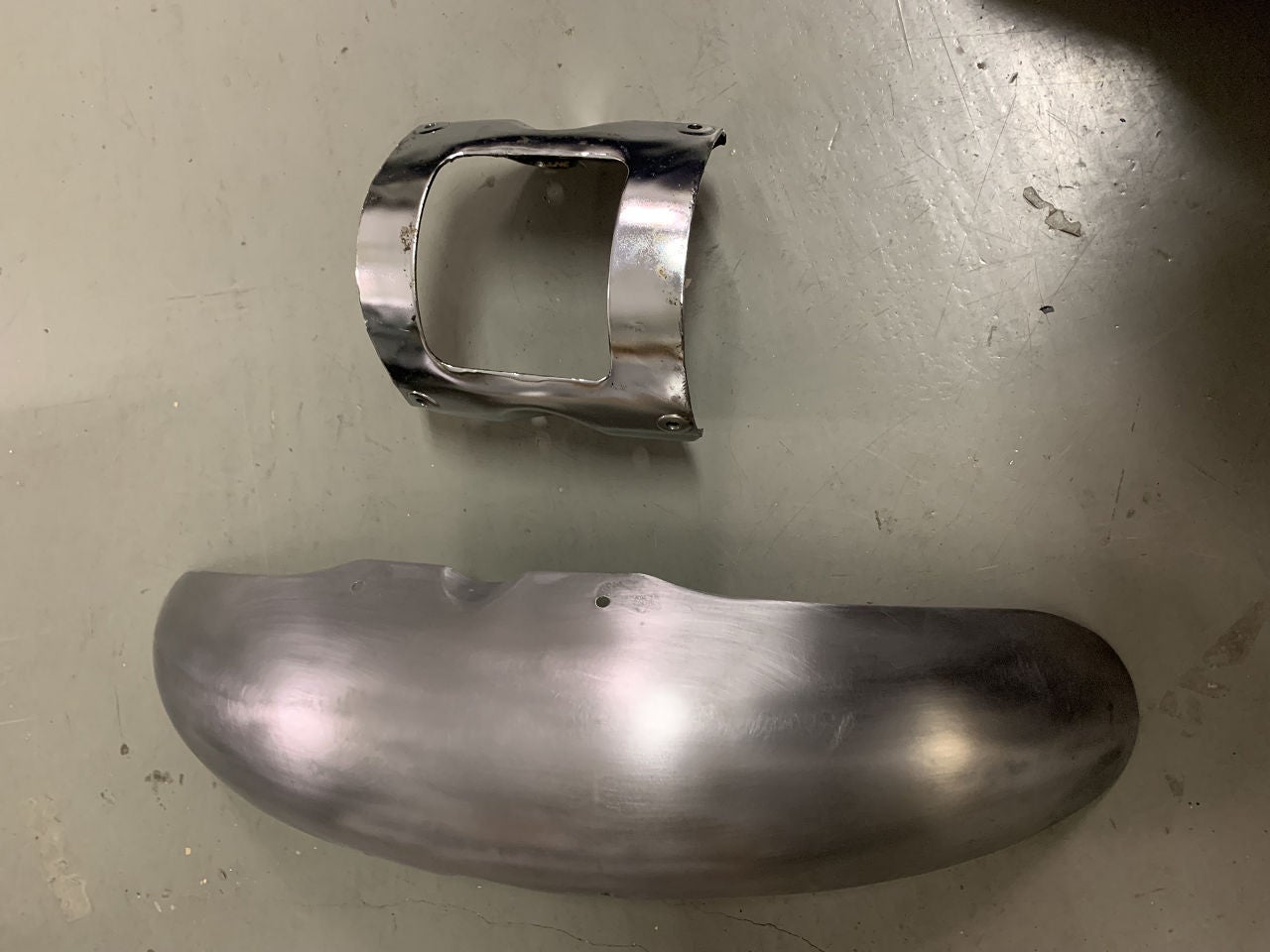 カワサキエリミネーター400フロントフェンダーメッキ加工 | メガ東海の