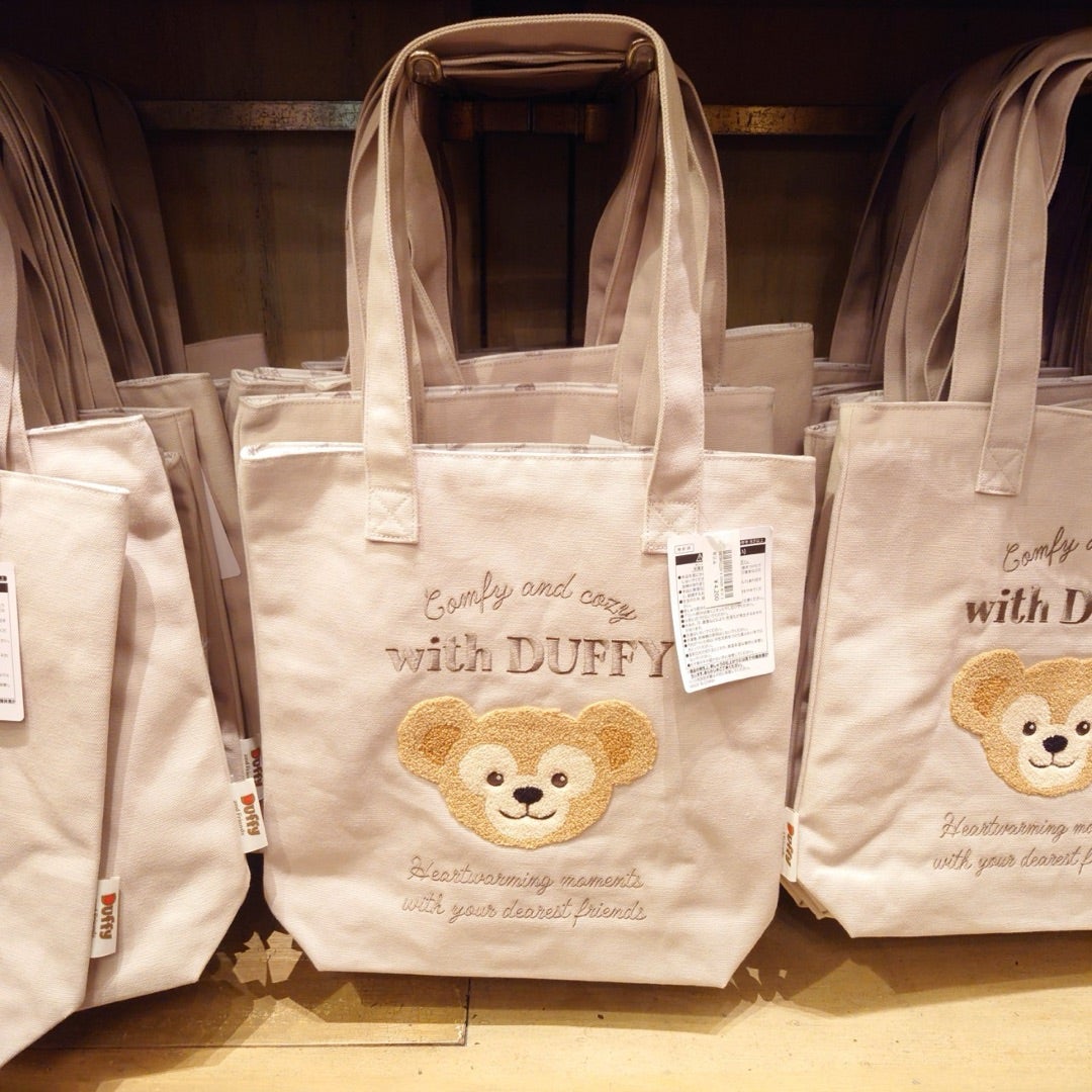 ふわふわのサガラ織！東京ディズニーシー ダッフィーのトートバッグ新