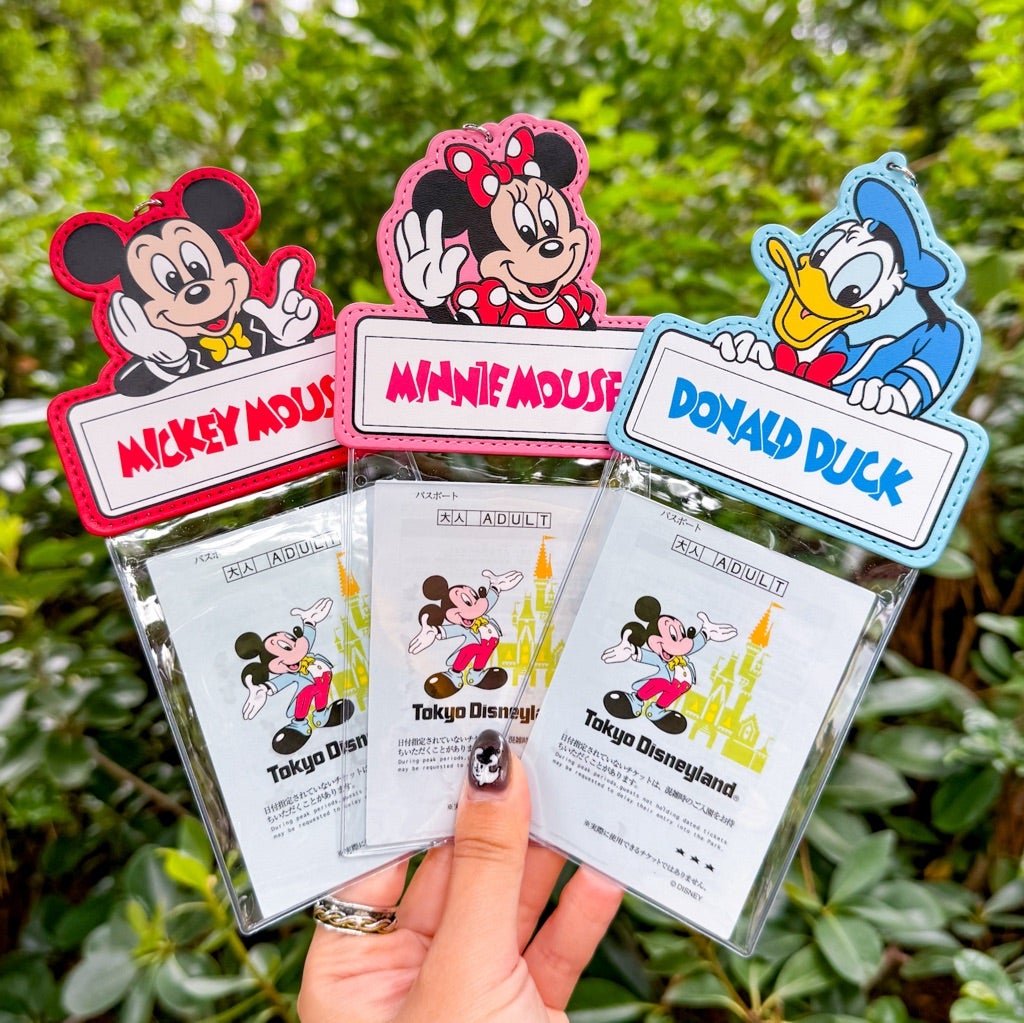 懐かしパスケースデザインのTDL名入れ「カードホルダー」 | Hatama