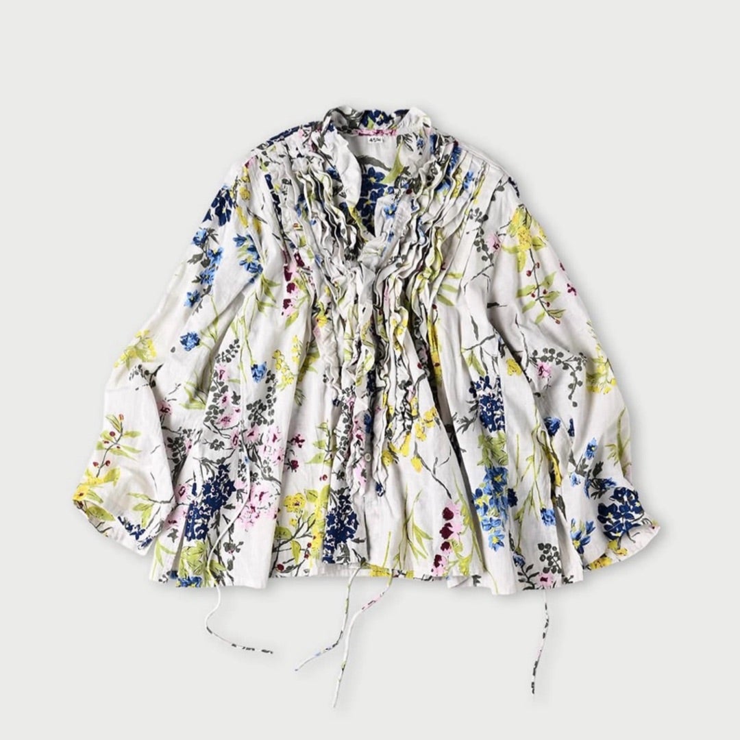 45r カディ アンデスフラワープリントカシュクール 45r カディ