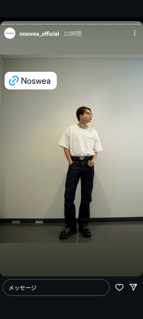 花村想太 NOsWEA Tシャツ 花村想太がプロデュースする「NOśWEA