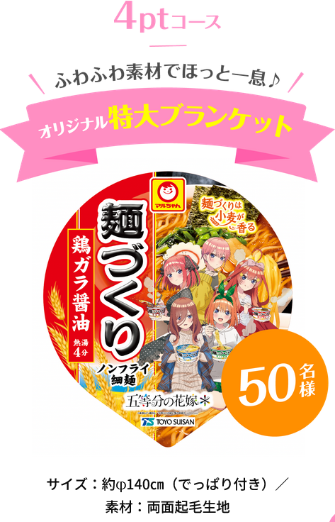 11/1スタート）マルちゃん「麺づくり×「五等分の花嫁＊」キャンペーン