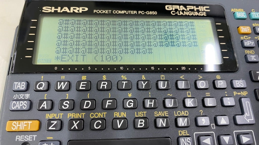 SHARP PC-G850のC言語について | オヤジのブログ