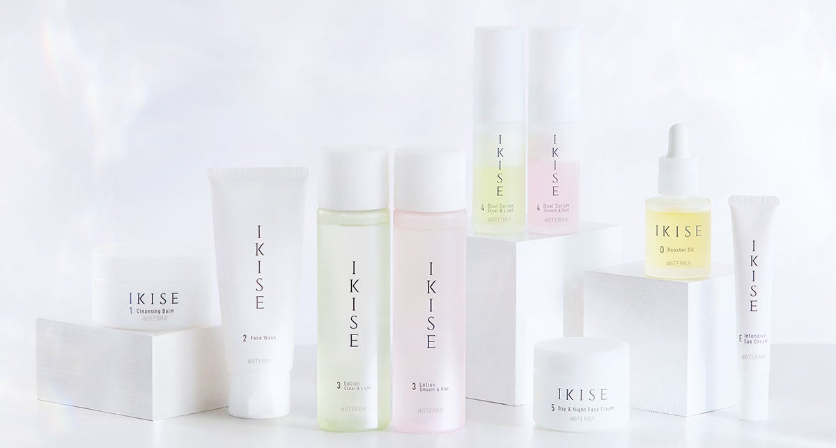 ドテラの新しいスキンケアシリーズ【IKISE-粋精-】自然由来指数90%以上