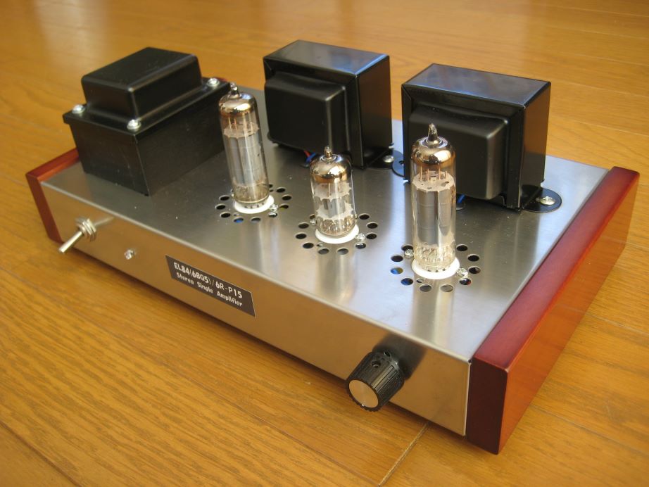 EL84(6BQ5)/6R-P15 兼用シングル・アンプの製作②/完成しました