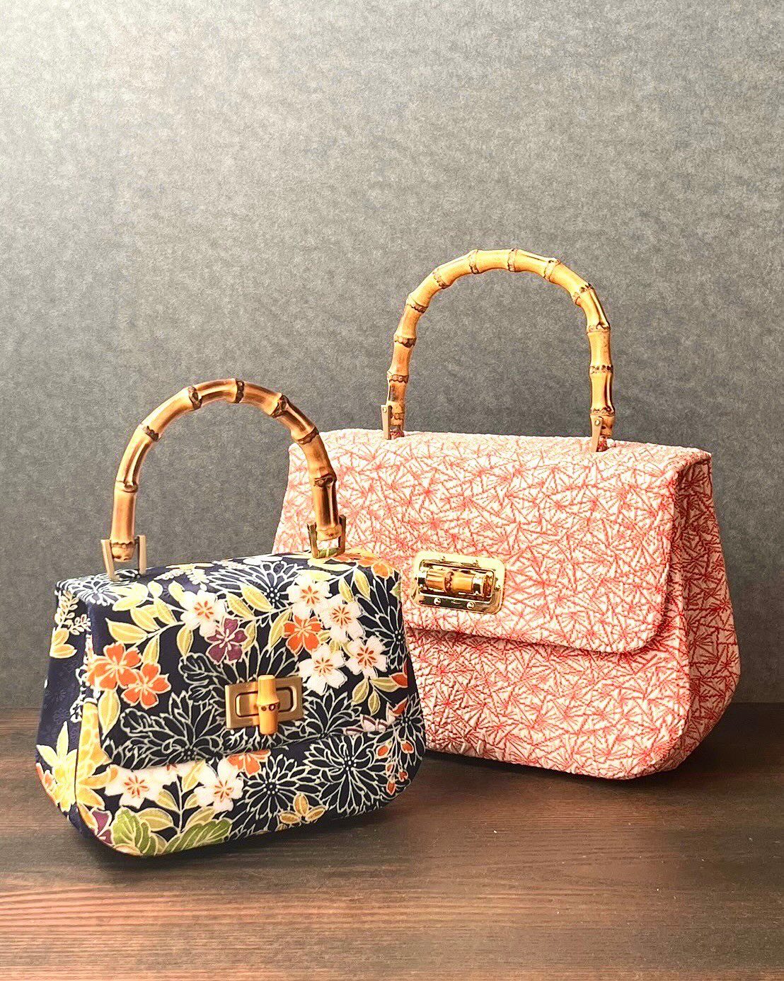 縫わない着物リメイクバッグ グッチ風ミニバッグ | 心と暮らしが華やぐ