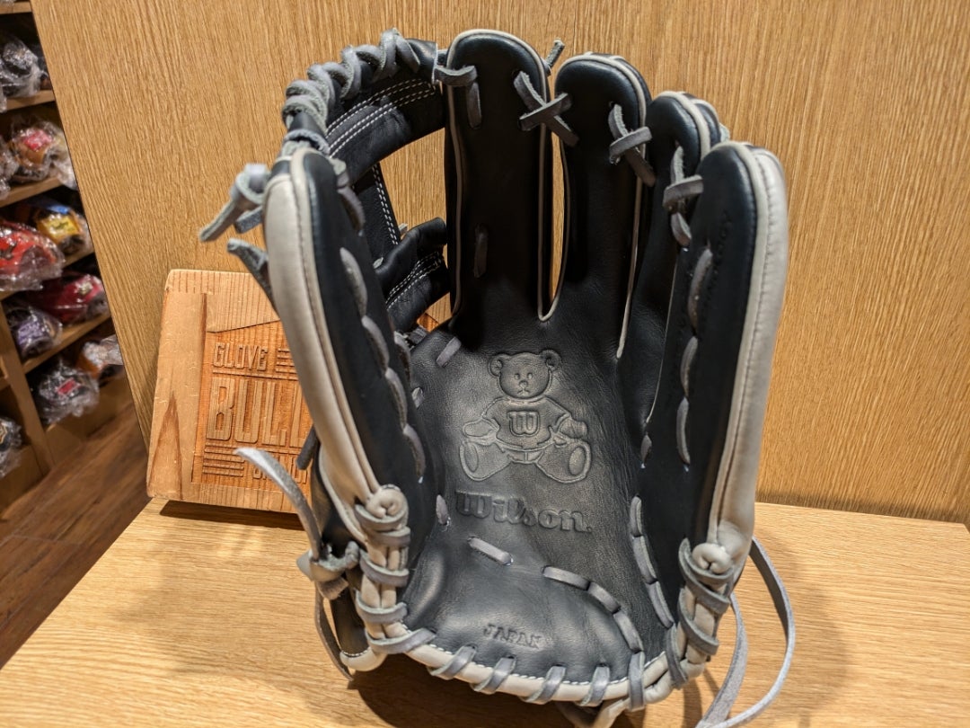 ウイルソン】オーダーグラブ［1723型］Wブラック×グレー／オーダー