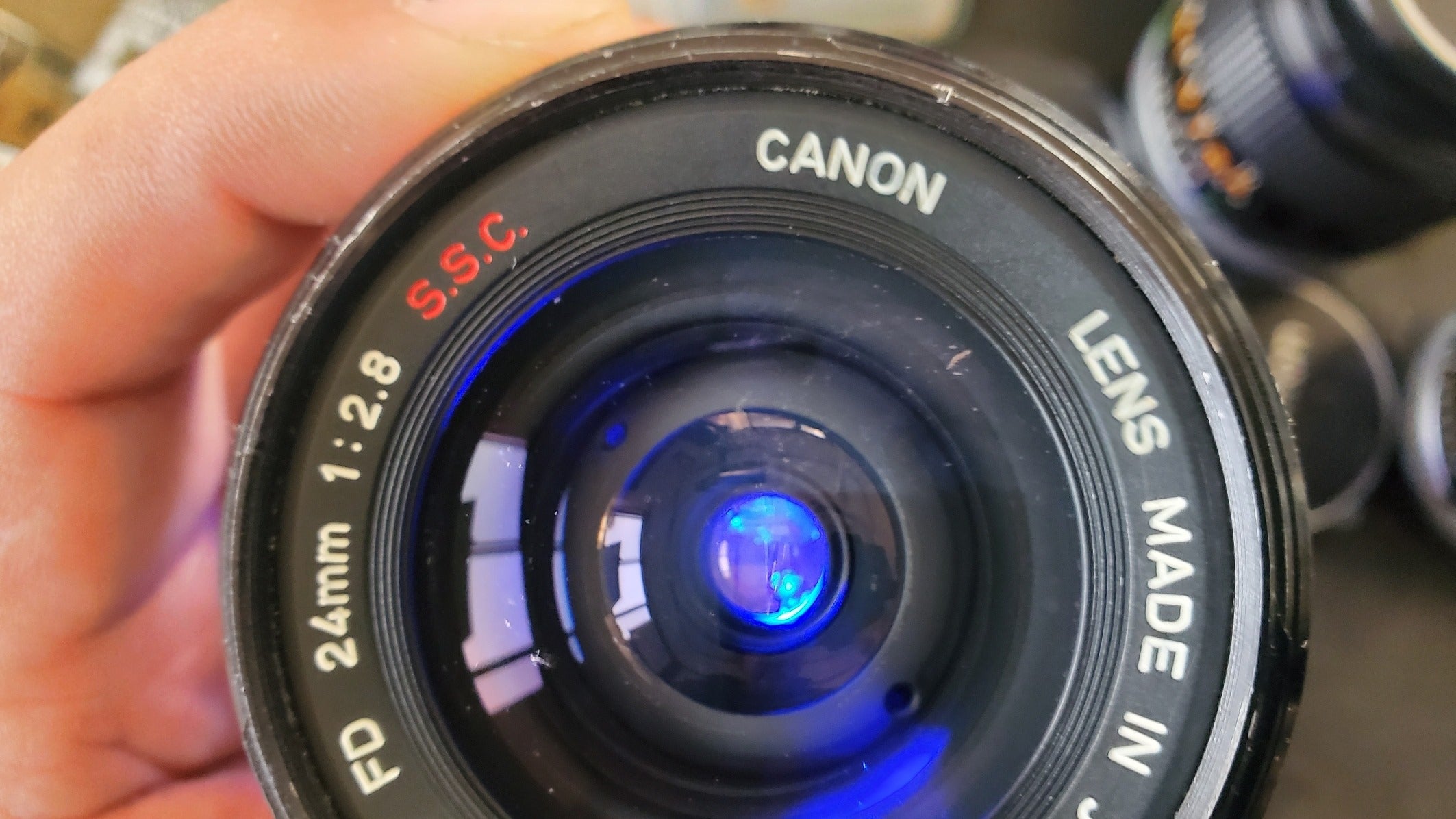 標準&広角レンズ 分解＆清掃デスマーチ ⑫ CANON FD 24mm F2.8 S.S.C.